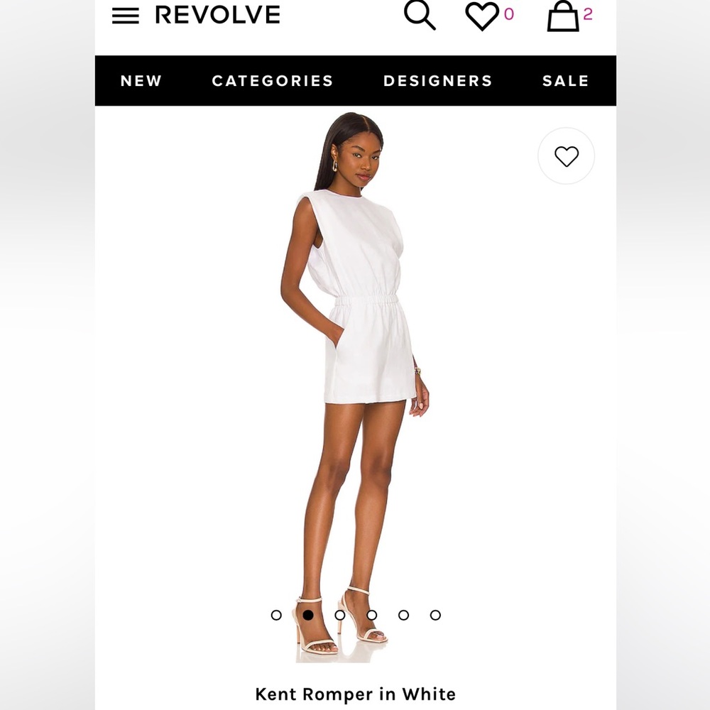 Amanda uprichard Kent romper small white